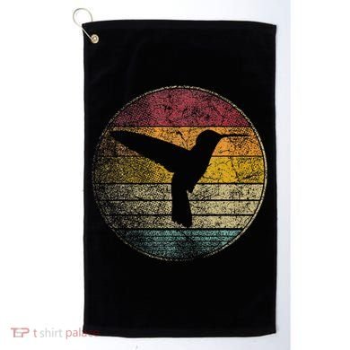 Hummingbird Bird Gift Retro Style Golf Towel