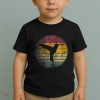 Hummingbird Bird Gift Retro Style Toddler T-Shirt thumb 2