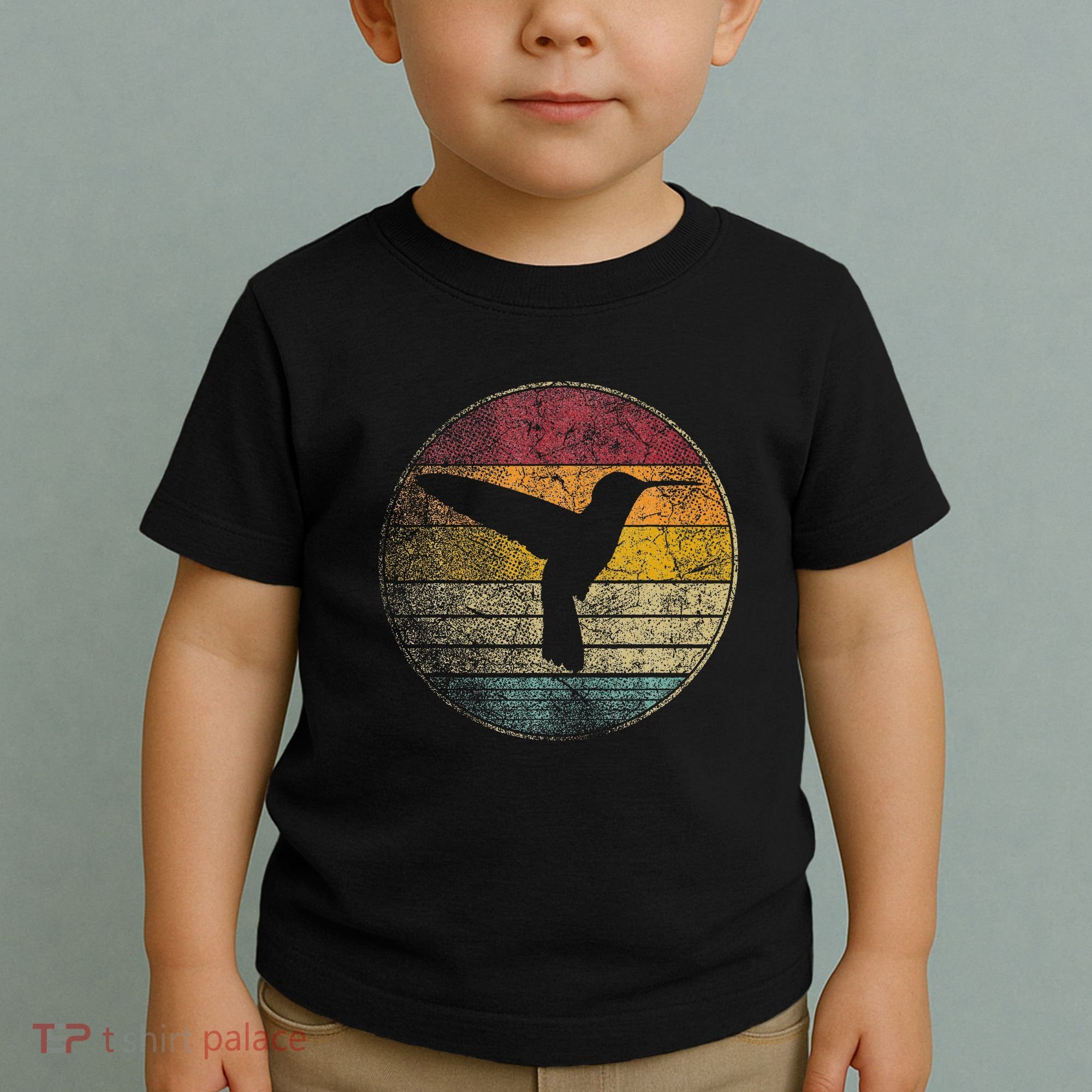 Hummingbird Bird Gift Retro Style Toddler T-Shirt