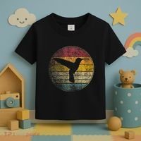 Hummingbird Bird Gift Retro Style Toddler T-Shirt thumb 3