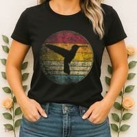 Hummingbird Bird Gift Retro Style Women's T-Shirt thumb 2