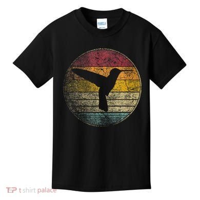 Hummingbird Bird Gift Retro Style Kids T-Shirt