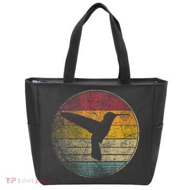 Hummingbird Bird Gift Retro Style Tote Bag