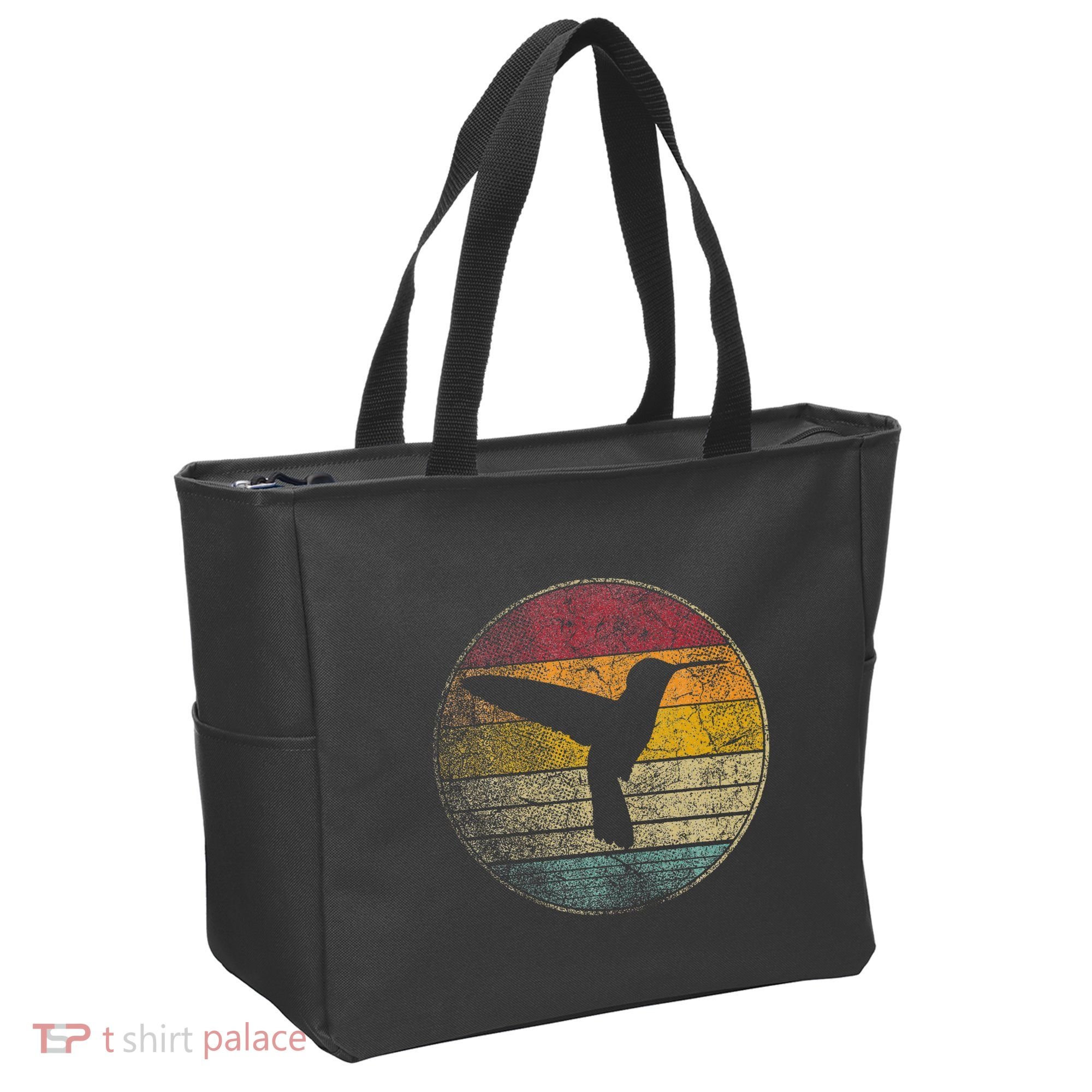Hummingbird Bird Gift Retro Style Tote Bag