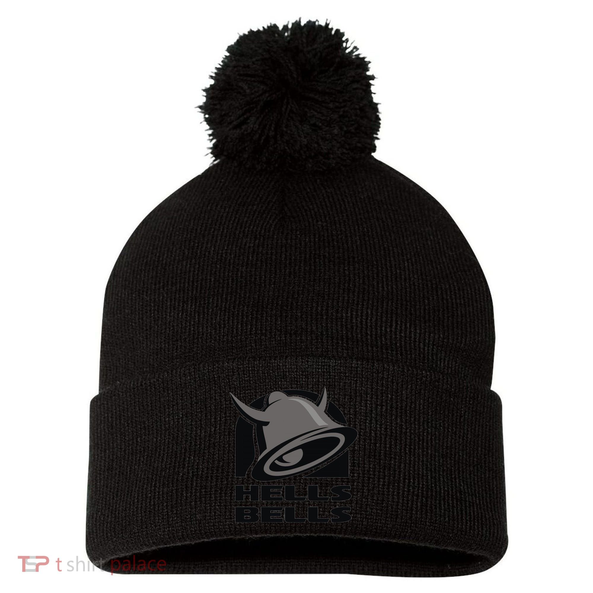 Hells Bells Pom Pom 12in Knit Beanie