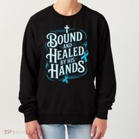 Healed By His Hands Prostate Cancer Awareness Women's Sweatshirt thumb 0