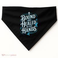 Healed By His Hands Prostate Cancer Awareness USA-Made Doggie Bandana thumb 0