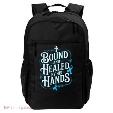 Healed By His Hands Prostate Cancer Awareness Backpack