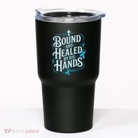 Healed By His Hands Prostate Cancer Awareness Tumbler thumb 0