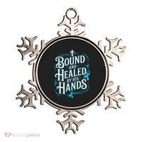 Healed By His Hands Prostate Cancer Awareness Ornament thumb 0