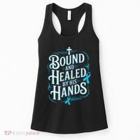 Healed By His Hands Prostate Cancer Awareness Women's Tank Top thumb 0