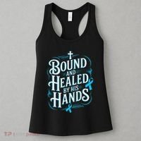 Healed By His Hands Prostate Cancer Awareness Women's Tank Top thumb 3