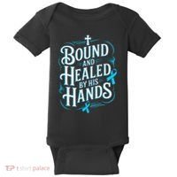 Healed By His Hands Prostate Cancer Awareness Baby Bodysuit thumb 0