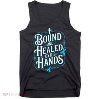 Healed By His Hands Prostate Cancer Awareness Tank Top thumb 0