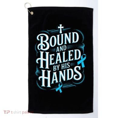Healed By His Hands Prostate Cancer Awareness Golf Towel