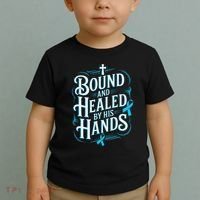 Healed By His Hands Prostate Cancer Awareness Toddler T-Shirt thumb 2