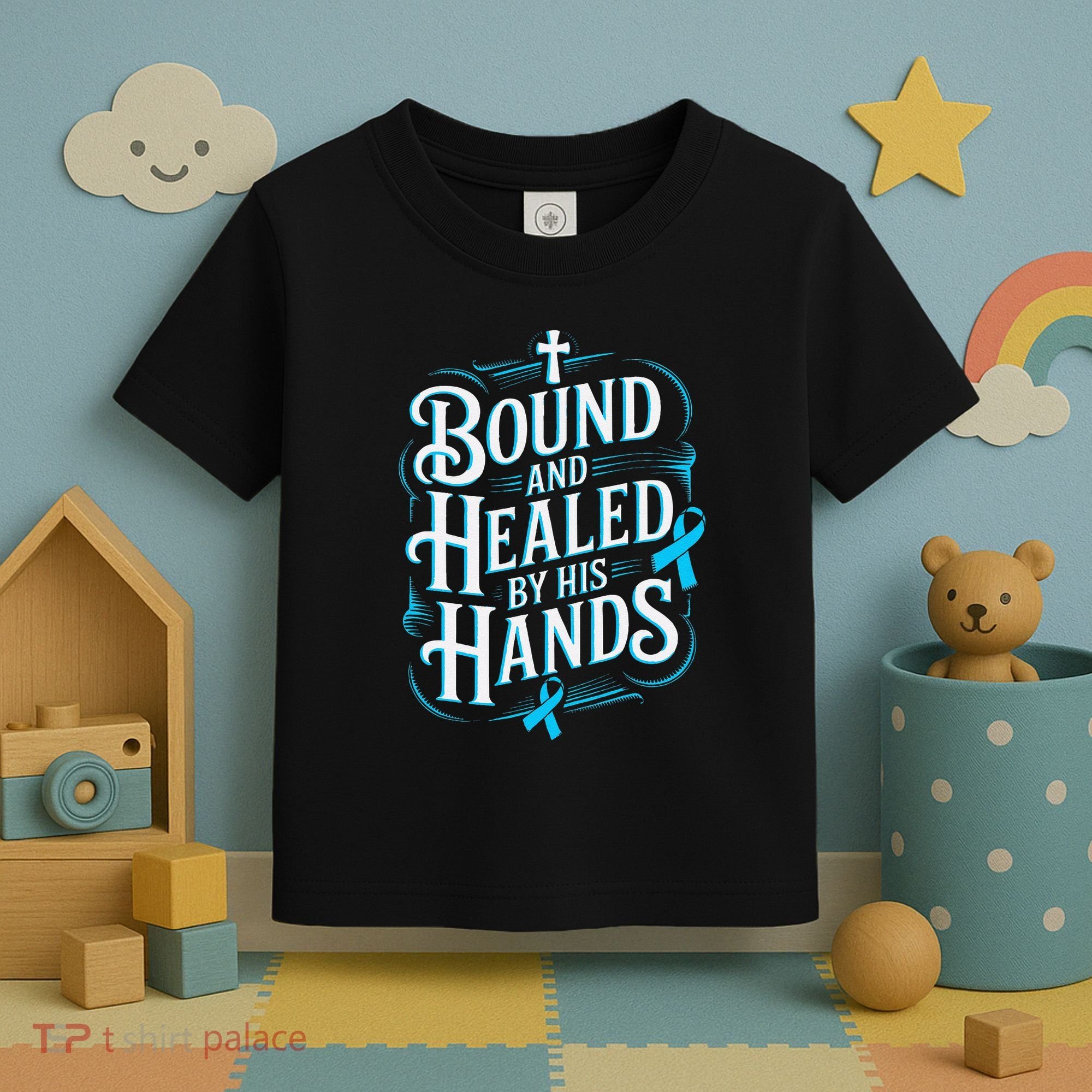 Healed By His Hands Prostate Cancer Awareness Toddler T-Shirt