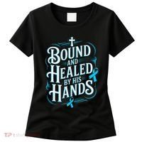 Healed By His Hands Prostate Cancer Awareness Women's T-Shirt thumb 0