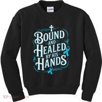 Healed By His Hands Prostate Cancer Awareness Kids Sweatshirt thumb 0