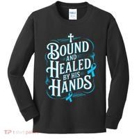 Healed By His Hands Prostate Cancer Awareness Kids Long Sleeve Shirt thumb 0
