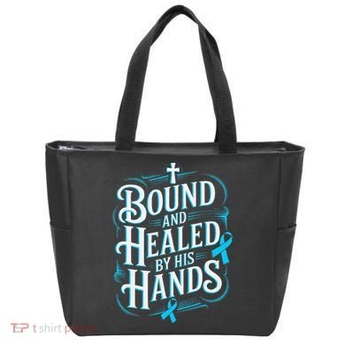 Healed By His Hands Prostate Cancer Awareness Tote Bag