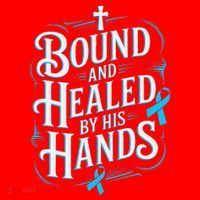 Healed By His Hands Prostate Cancer Awareness Santa Hat thumb 1
