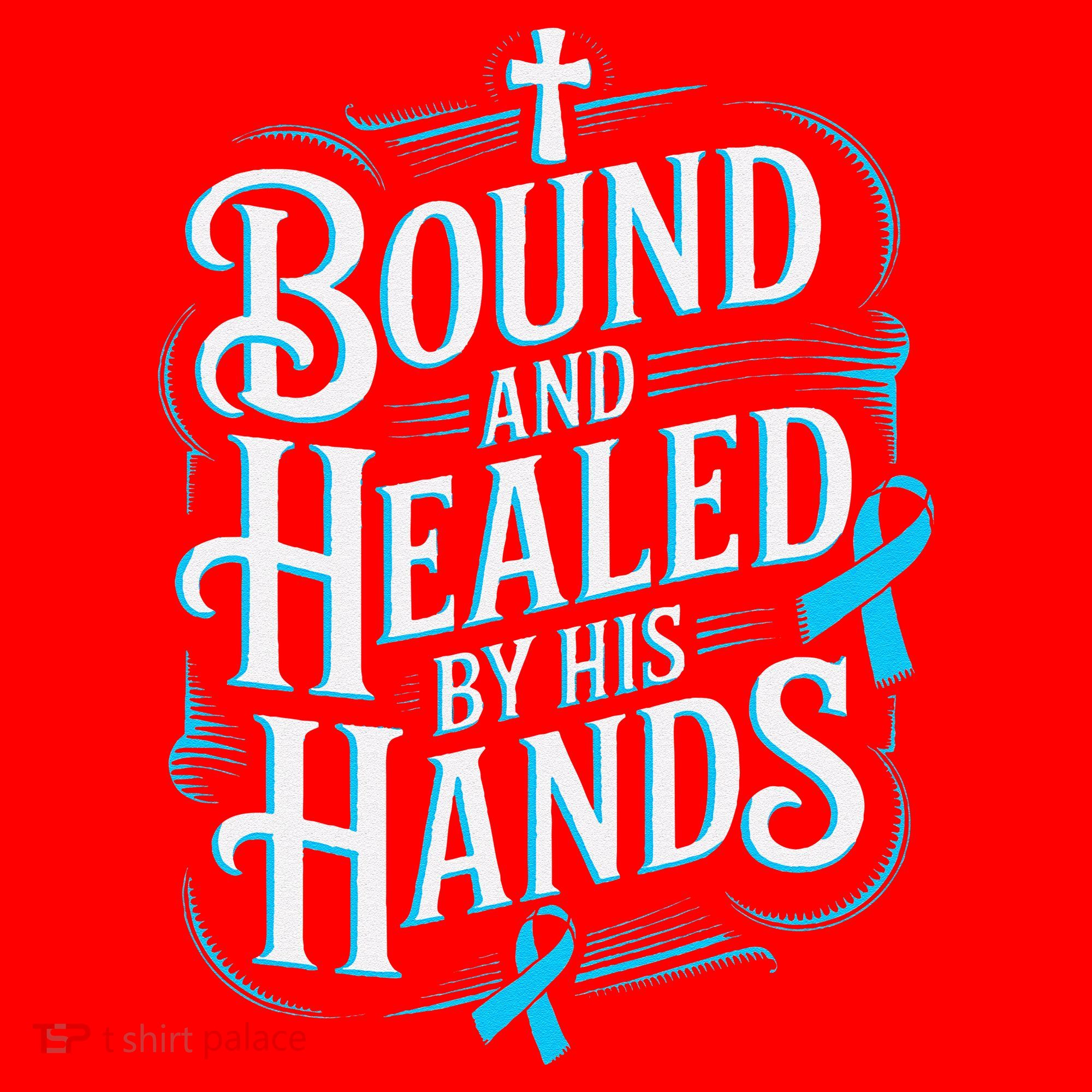 Healed By His Hands Prostate Cancer Awareness Santa Hat