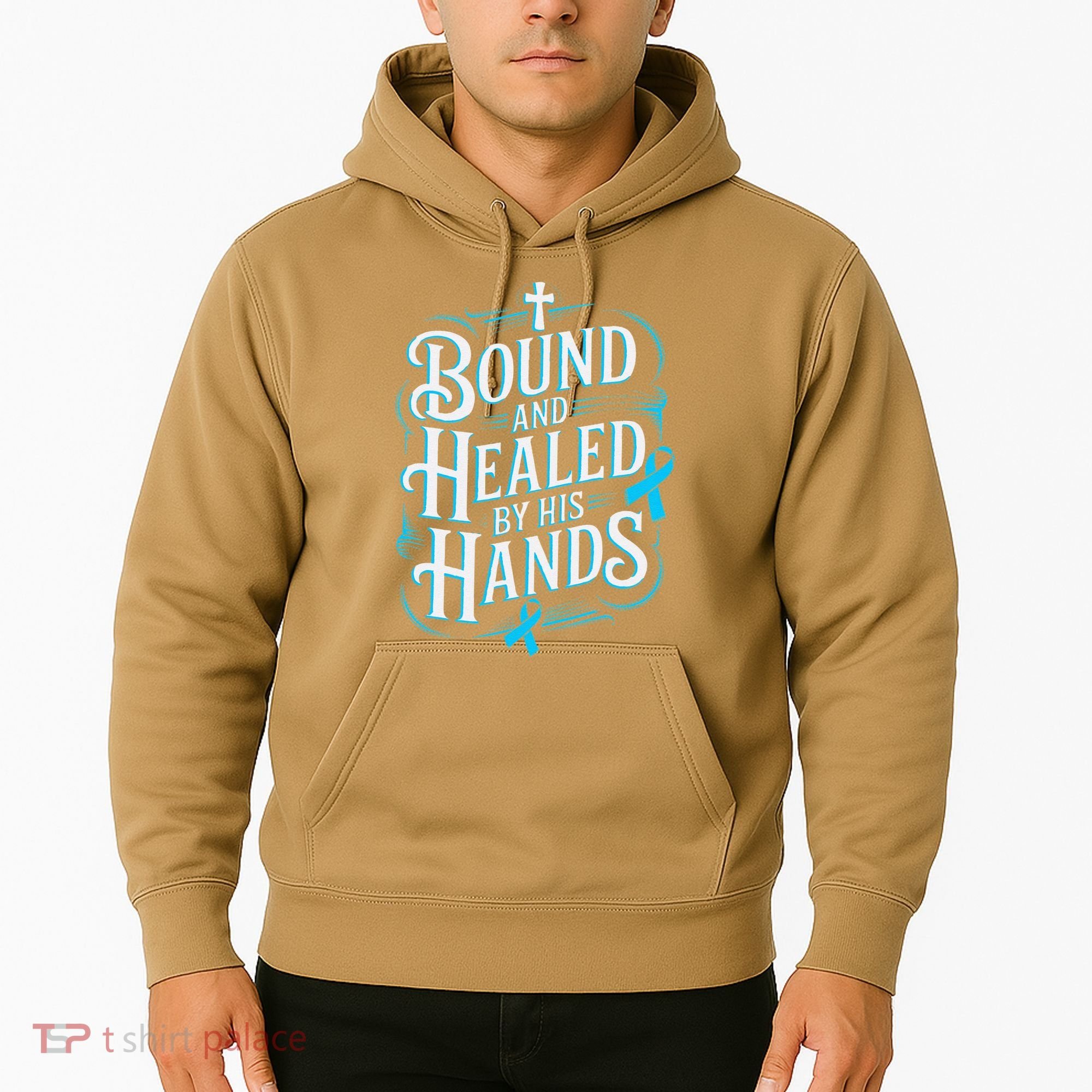 Healed By His Hands Prostate Cancer Awareness Hoodie