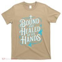 Healed By His Hands Prostate Cancer Awareness T-Shirt thumb 0