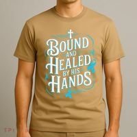 Healed By His Hands Prostate Cancer Awareness T-Shirt thumb 3