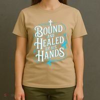 Healed By His Hands Prostate Cancer Awareness T-Shirt thumb 4