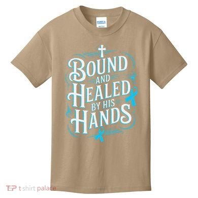 Healed By His Hands Prostate Cancer Awareness Kids T-Shirt