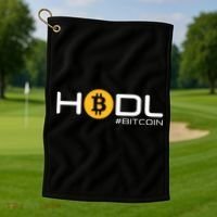 Hodl Bitcoin Golf Towel thumb 1