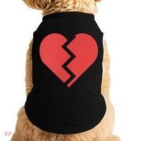 Heartbreak Broken Heart Graphic Print Chic Stylish Fashion Doggie Tank thumb 0