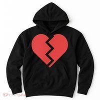 Heartbreak Broken Heart Graphic Print Chic Stylish Fashion Hoodie thumb 0