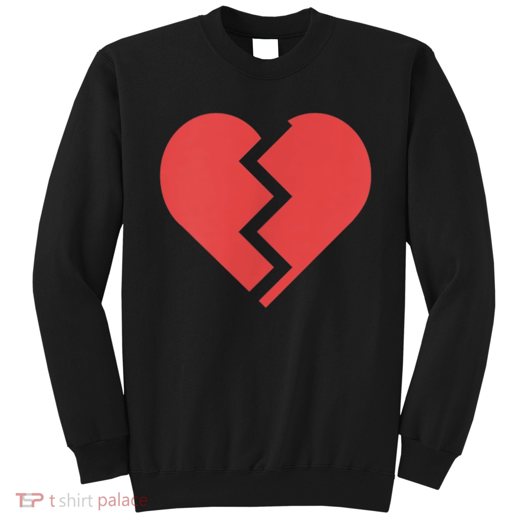 Heartbreak Broken Heart Graphic Print Chic Stylish Fashion Sweatshirt