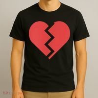 Heartbreak Broken Heart Graphic Print Chic Stylish Fashion T-Shirt thumb 3