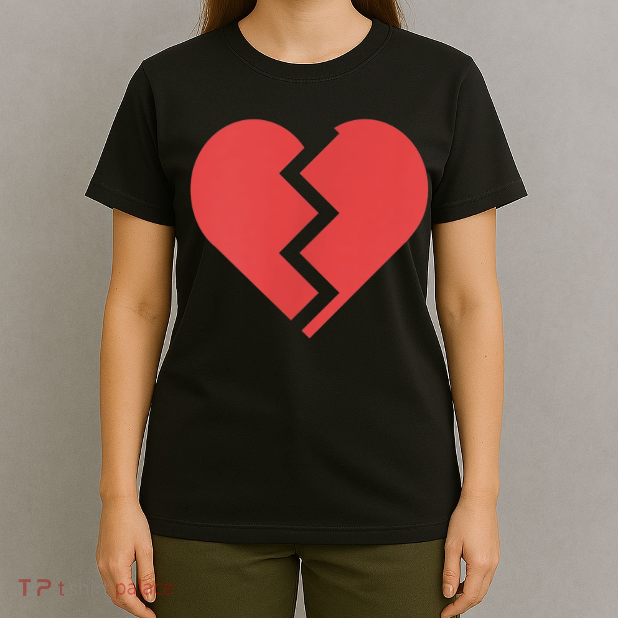 Heartbreak Broken Heart Graphic Print Chic Stylish Fashion T-Shirt