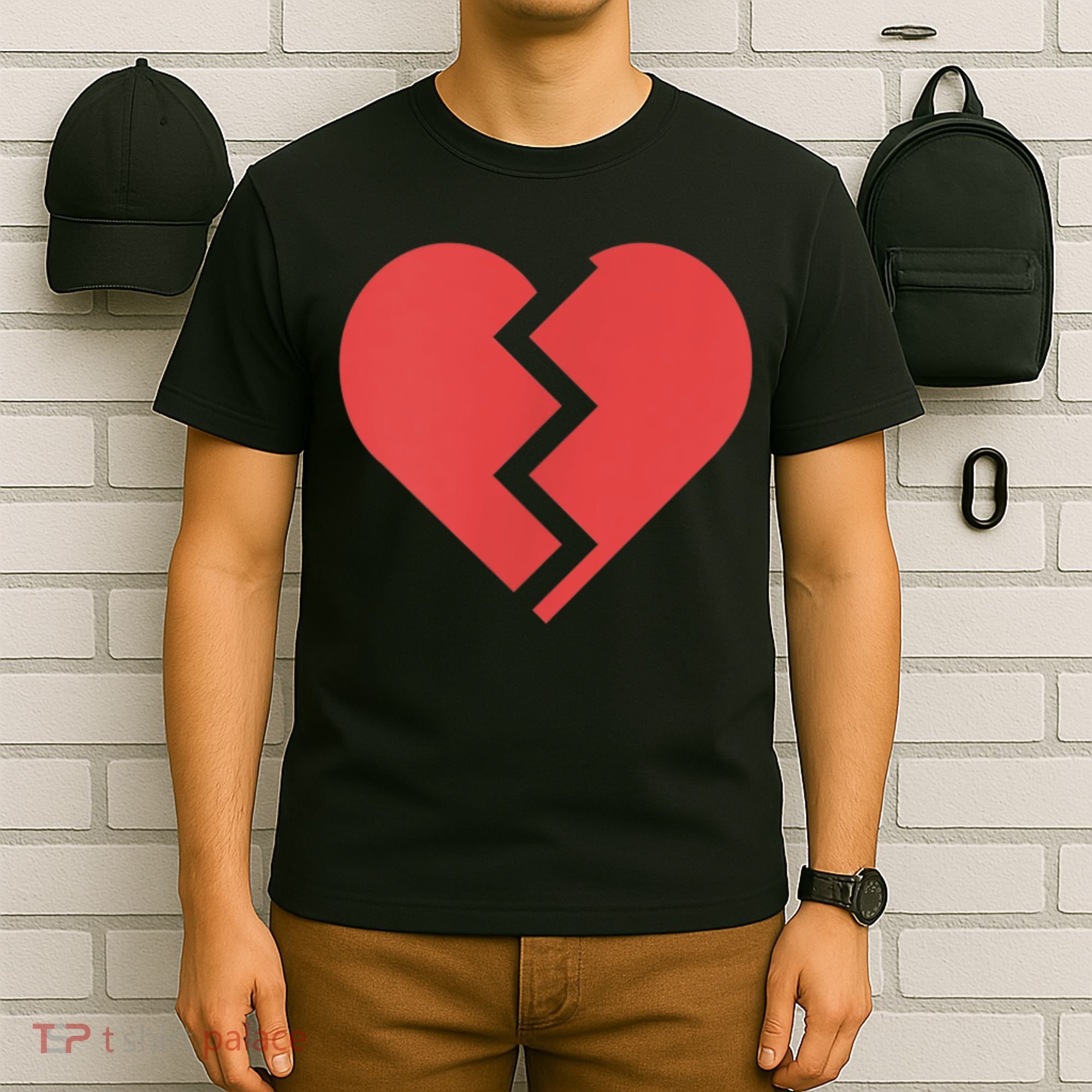 Heartbreak Broken Heart Graphic Print Chic Stylish Fashion T-Shirt