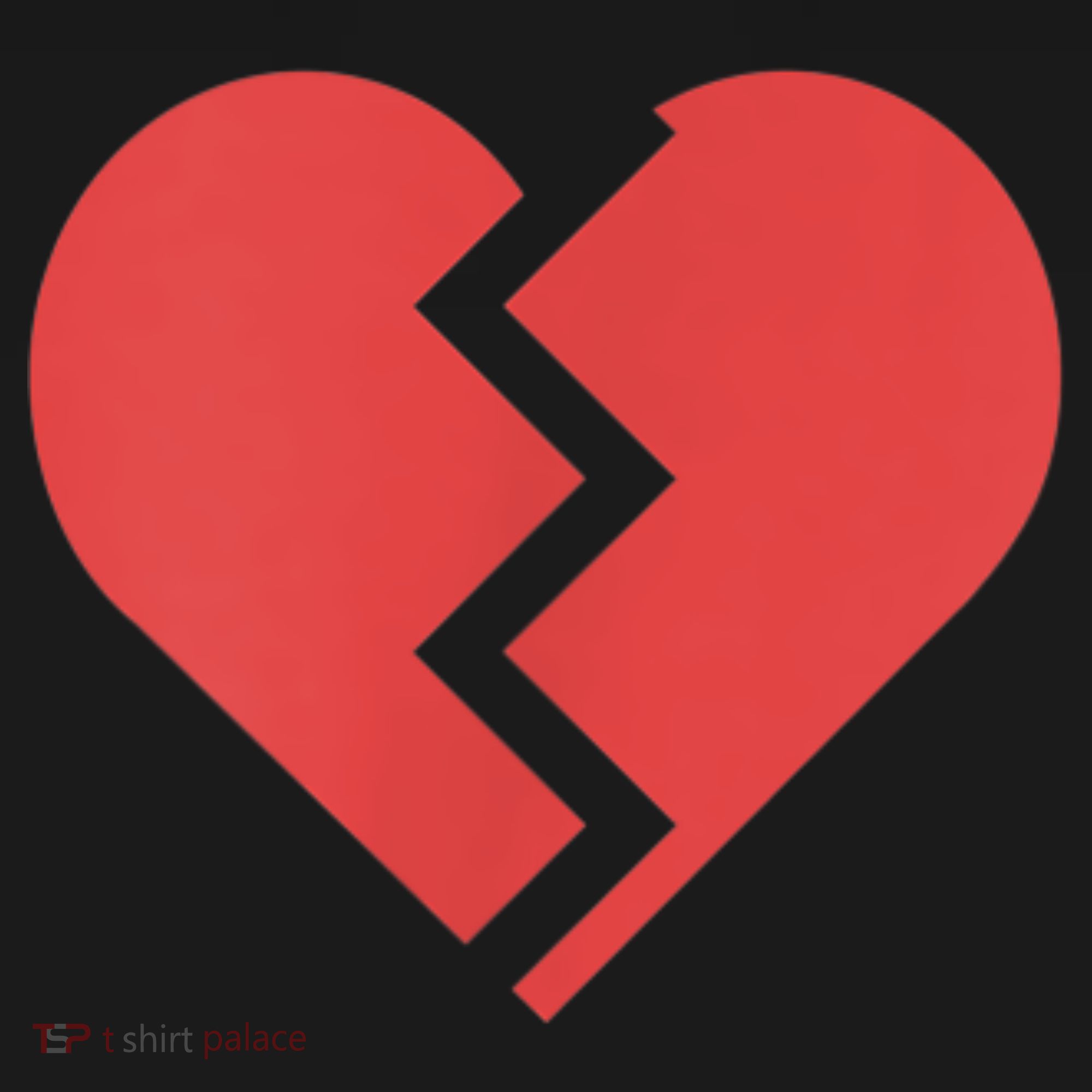 Heartbreak Broken Heart Graphic Print Chic Stylish Fashion T-Shirt