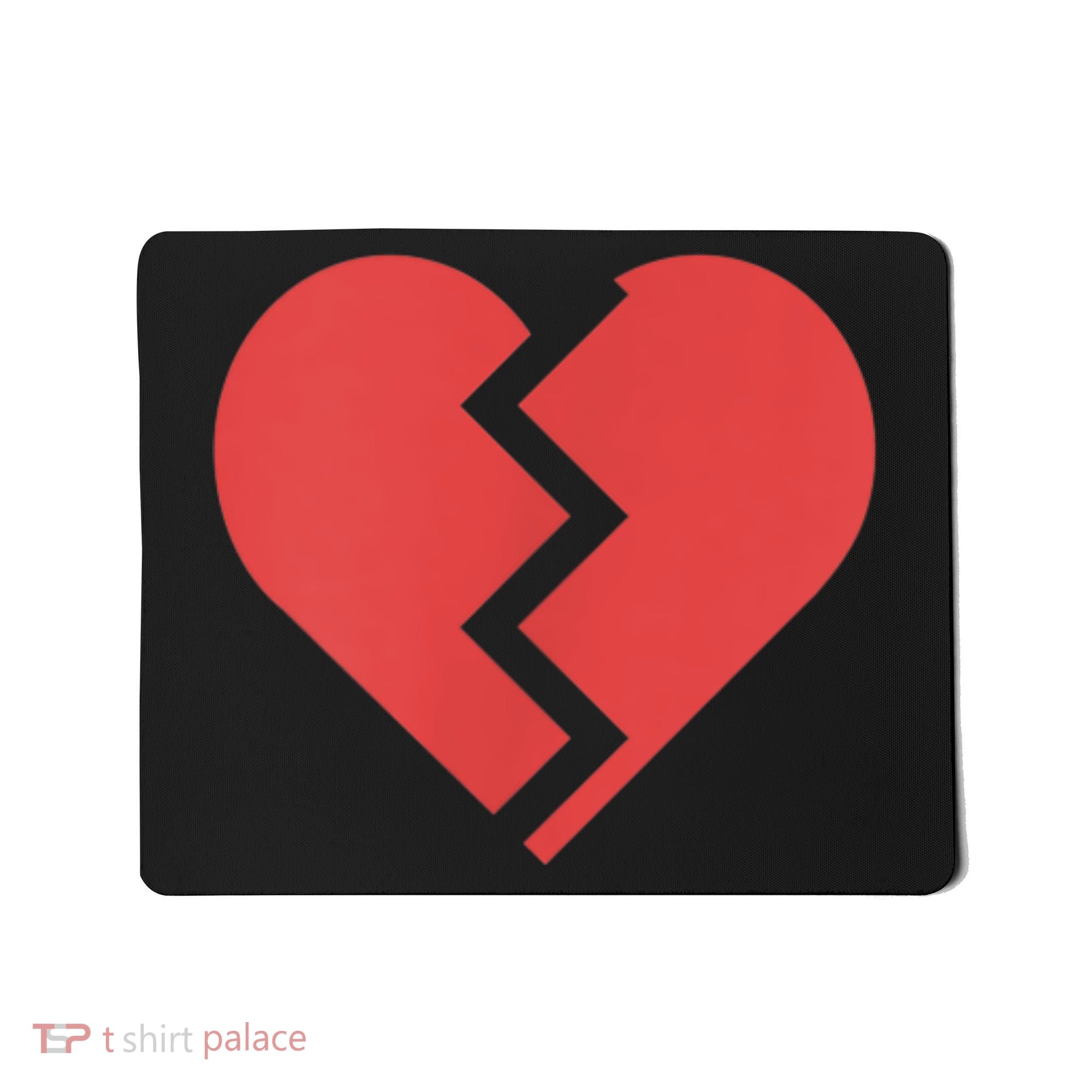 Heartbreak Broken Heart Graphic Print Chic Stylish Fashion Mousepad