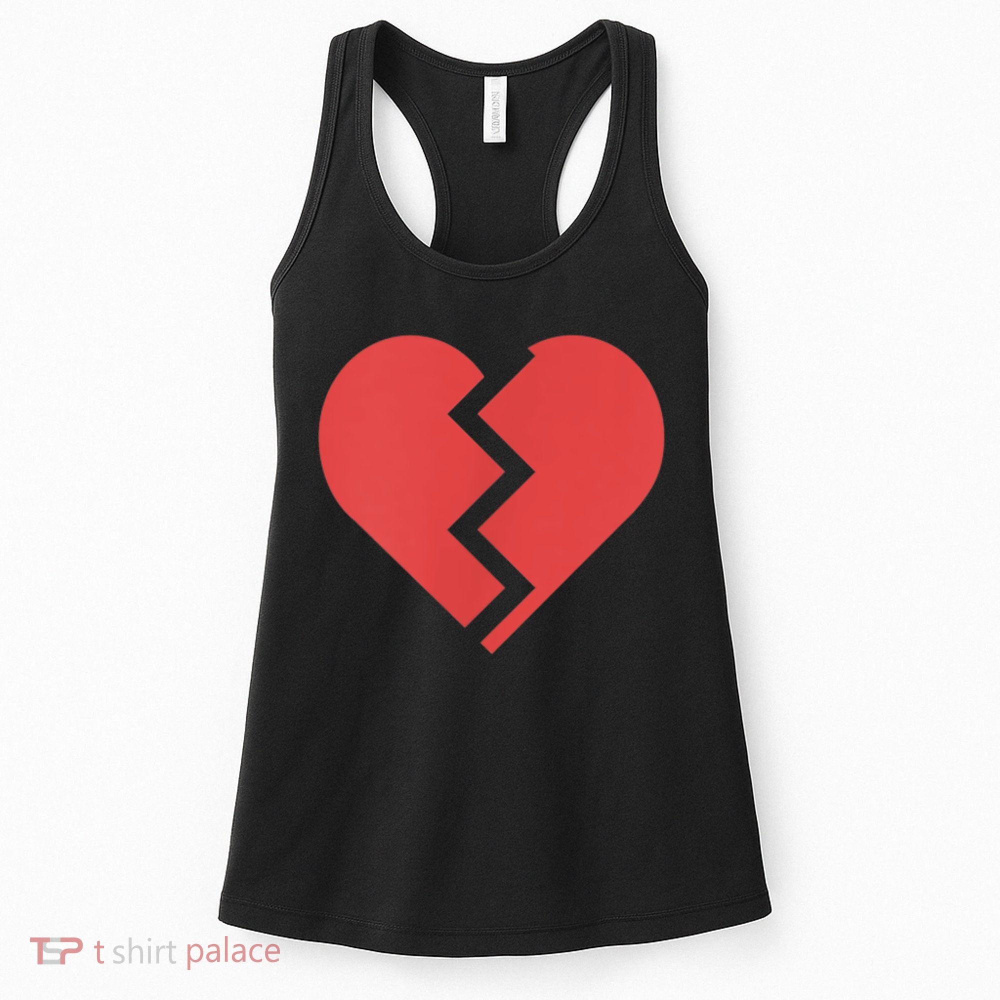 Heartbreak Broken Heart Graphic Print Chic Stylish Fashion Women's Tank Top
