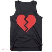 Heartbreak Broken Heart Graphic Print Chic Stylish Fashion Tank Top thumb 0