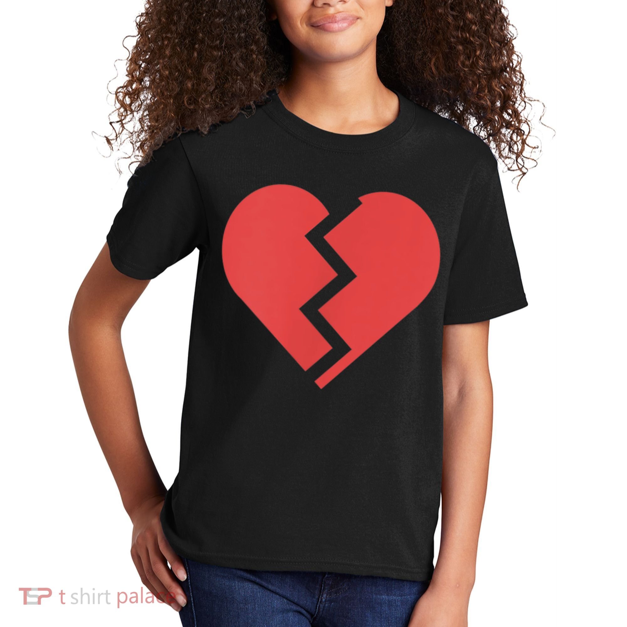 Heartbreak Broken Heart Graphic Print Chic Stylish Fashion Kids T-Shirt