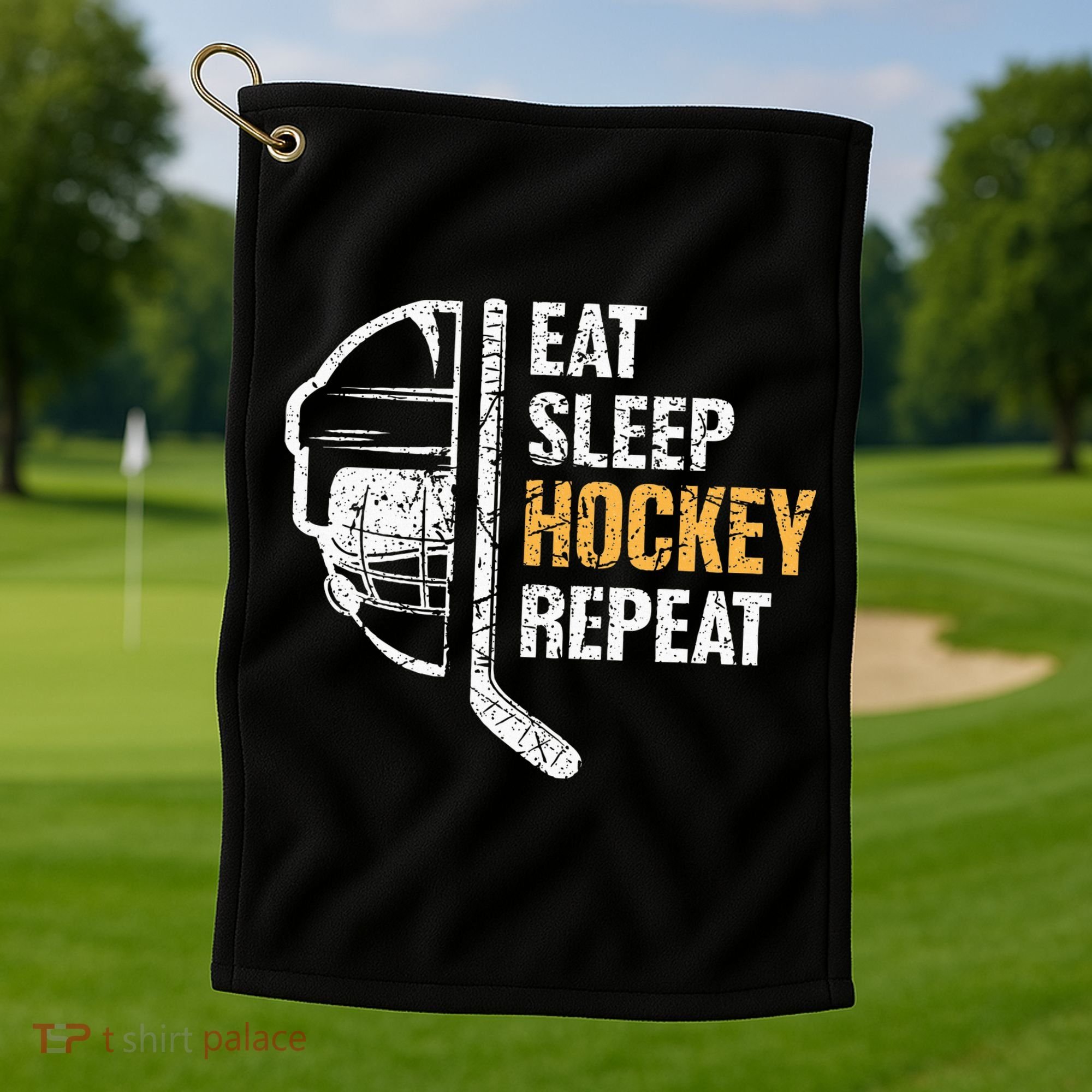 Hockey Boy Golf Towel