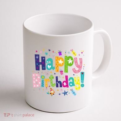 Happy Birthday Coffee Mug back