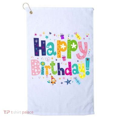 Happy Birthday Golf Towel