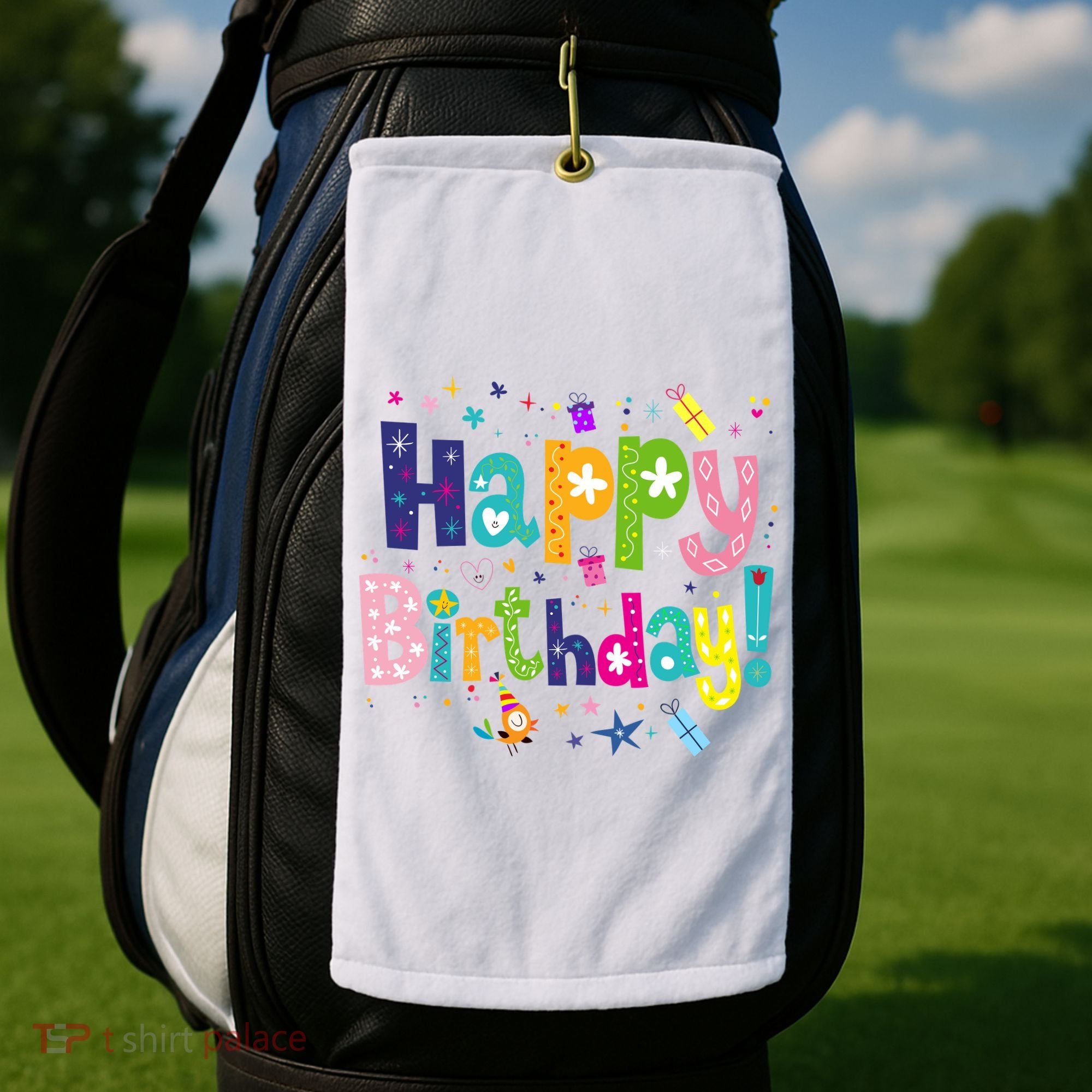 Happy Birthday Golf Towel