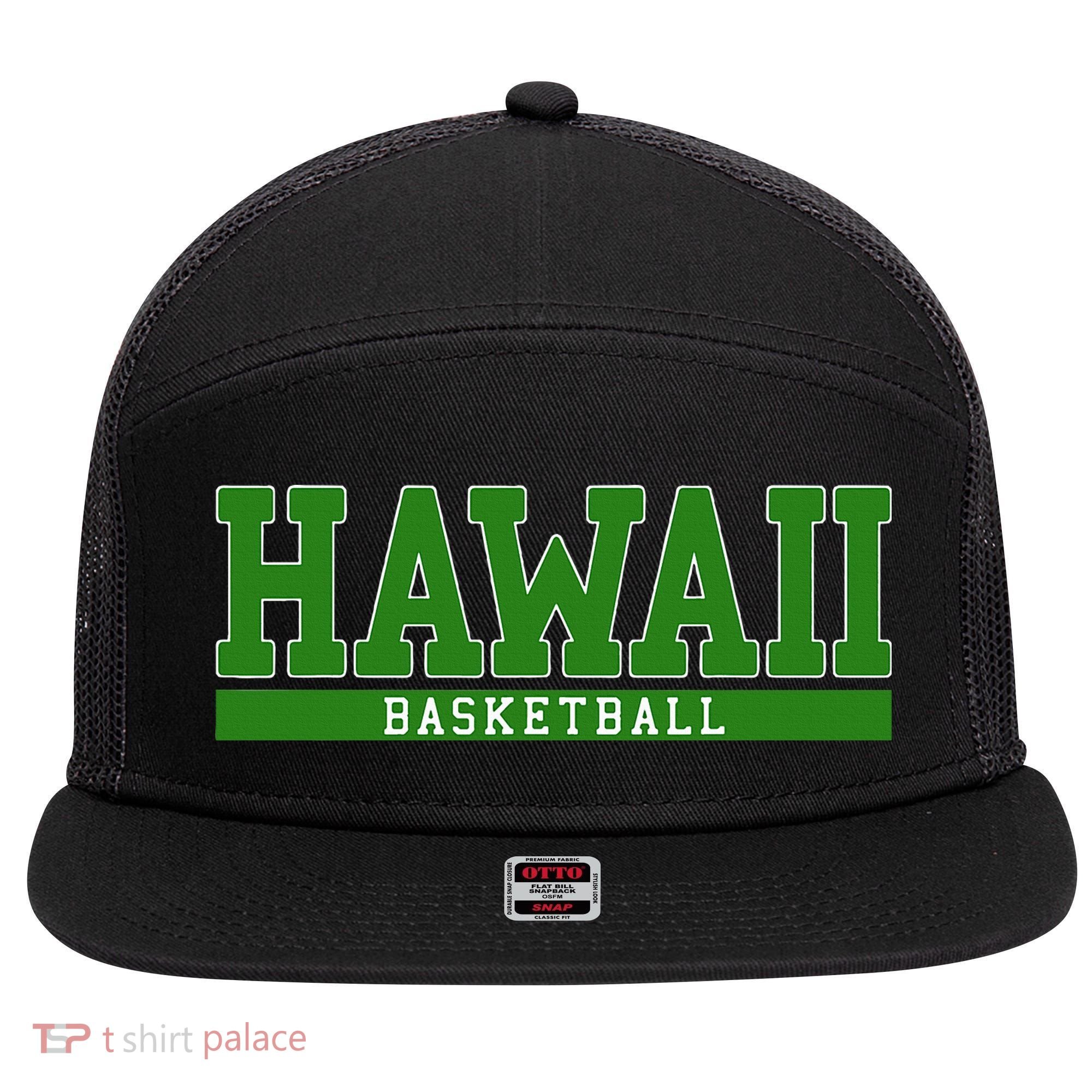 Hawaii Basketball 7 Panel Mesh Trucker Snapback Hat
