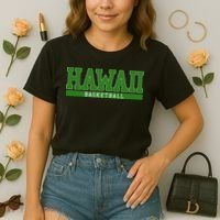 Hawaii Basketball Comfort Colors Boxy T-Shirt thumb 2